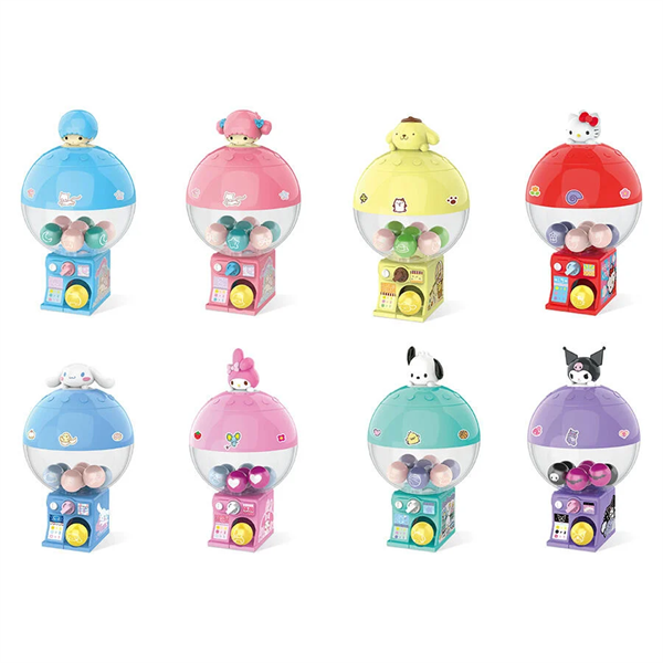  Hộp Mù Sanrio characters Building Blocks Capsule Toy Mini Machine NS20 