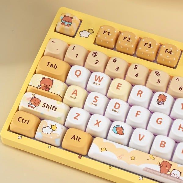  Bàn phím cơ AKKO 3108RF V3 Yier and Bubu Yellow - USB / Wireless 