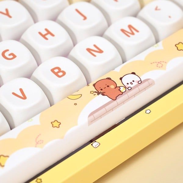  Bàn phím cơ AKKO 3108RF V3 Yier and Bubu Yellow - USB / Wireless 