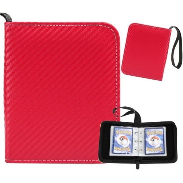 nShop bán Black Album Binder mini 1 ngăn màu trơn đựng bài TCG Pokemon One Piece màu đen bền đẹp