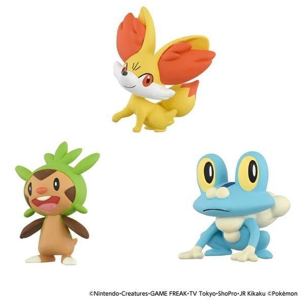 mô hình Pokemon 30th Anniversary Moncolle Kalos Starter Set chính hãng