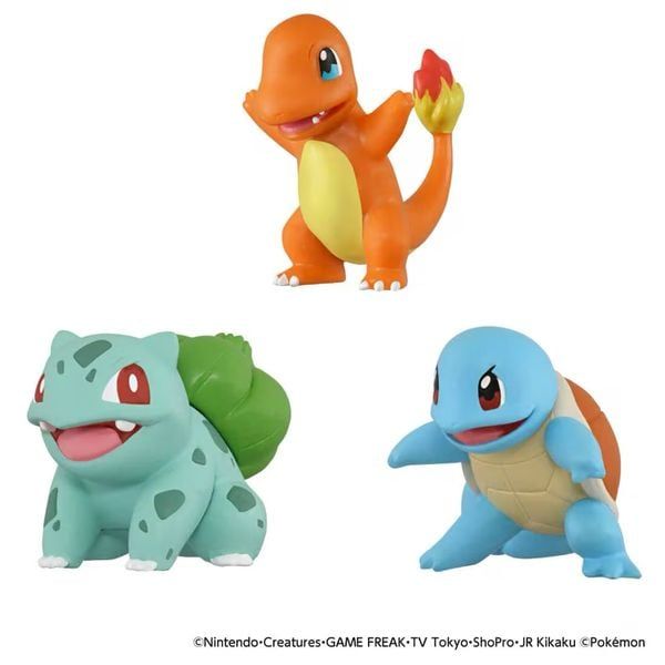 mô hình Pokemon 30th Anniversary Moncolle Kanto Starter Set chính hãng