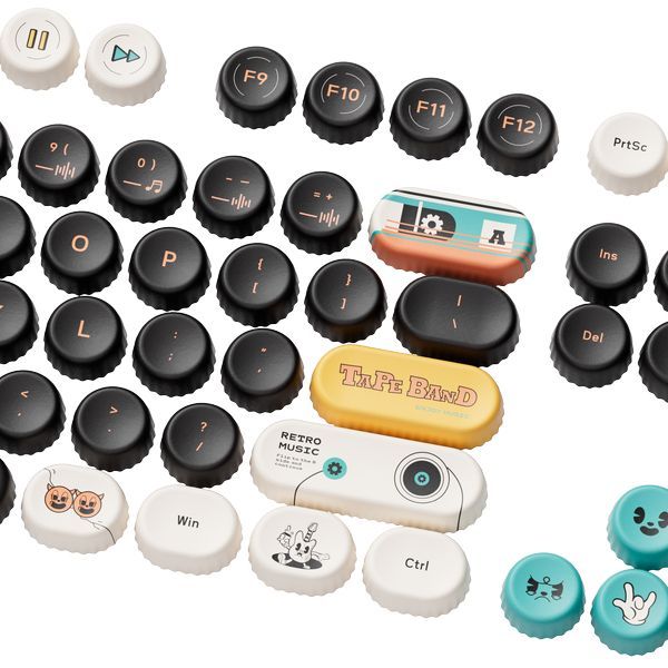  Bộ Keycap bàn phím cơ AKKO BottleCap Keycaps - Punk Cat 