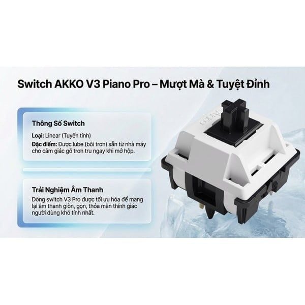 Bàn phím cơ AKKO 5075 V3 IceFlow chính hãng
