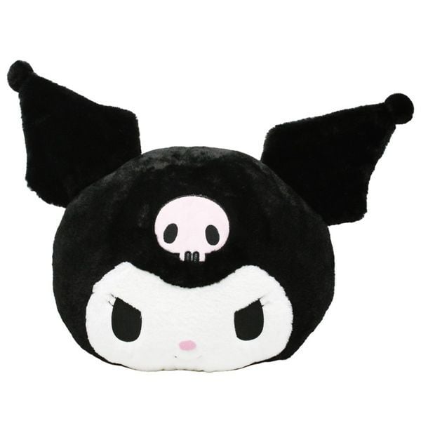 Gối mặt Kuromi độc đáo, hình nhân vật anime đáng yêu, chính hãng phân phối tại nShop