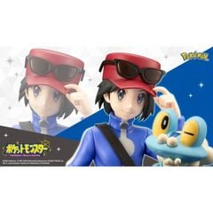 Pokemon Calem With Froakie 1/8 Scale Figure ARTFX J Statue - Kotobukiya PV277