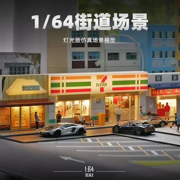 nShop bán Diorama 1:64 Cửa hàng tiện lợi 7-Eleven có đèn SCJ368 giao nhanh tận nhà toàn quốc