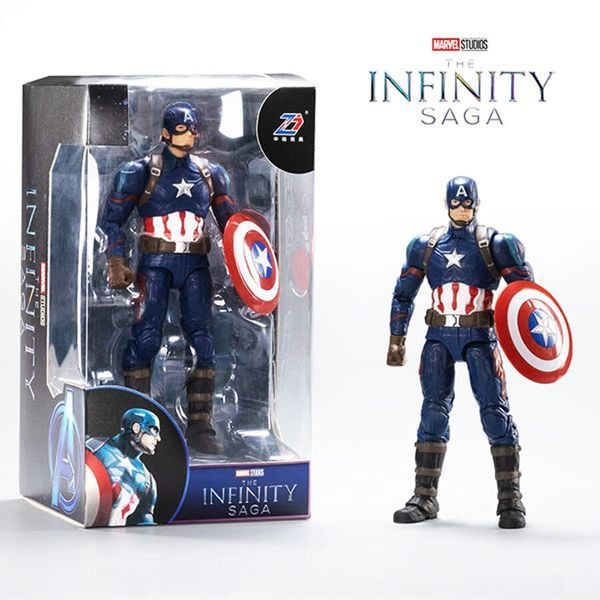 Mô hình Marvel - Captain America with Plastic Holder - ZD Toys - ZM35 