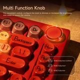  Bàn phím cơ Veekos K75 Wine Red Frost Pink Switch 