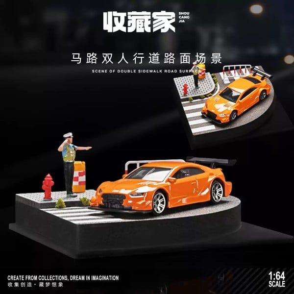  Diorama 1:64 Vạch kẻ qua đường bo tròn SCJ82017 