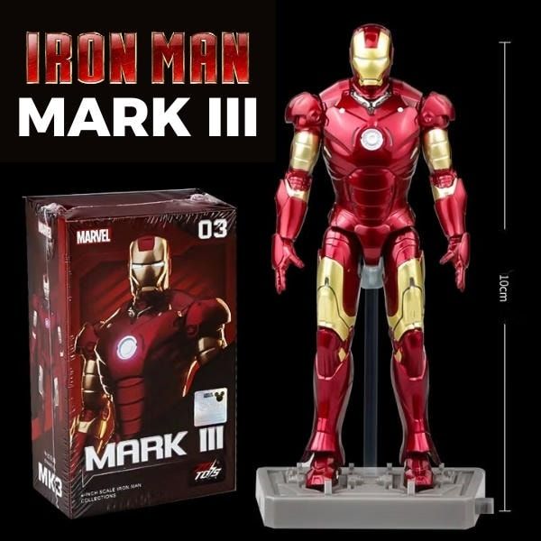  Mô hình Marvel - Iron Man Mark III - 4 Inch - ZD Toys - ZM21 
