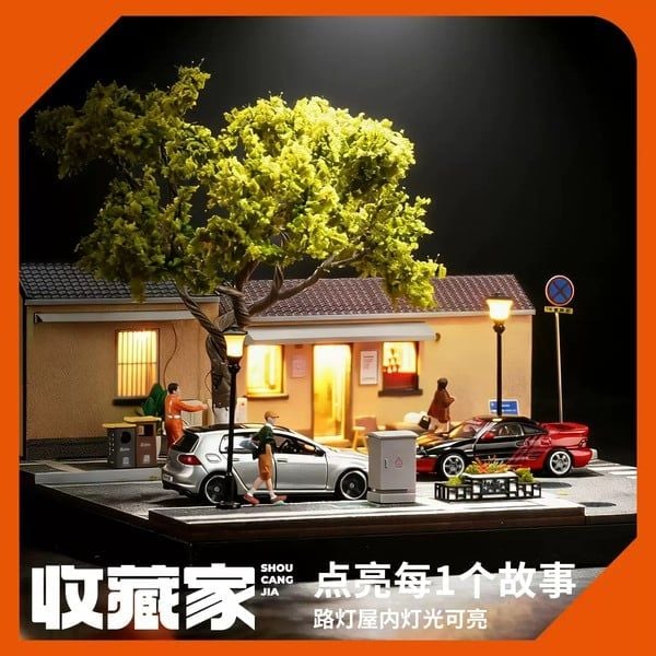  Diorama 1:64 Cà phê nghệ thuật trên đường Nam Kinh SCJ82052-A 