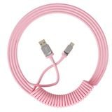  Dây cáp xoắn bàn phím cơ AKKO Coiled Cable - Pink 