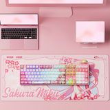  Bàn phím cơ AKKO 5108B Plus Sakura Miku Multi-modes / Led RGB / Hotswap / Piano Switch 