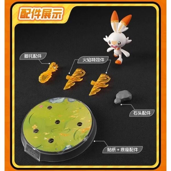  Mô Hình Blokees Pokemon Classic Ver S Scorbunny 74011 