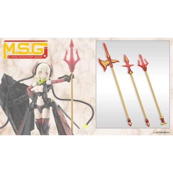  M.S.G. Virtuous Style 11 Pole Weapon Set Flamerite Ver - Kotobukiya GE011 