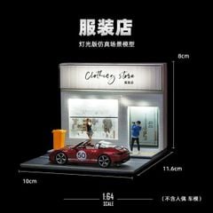 Diorama 1:64 Cửa hàng quần áo có đèn SCJ370