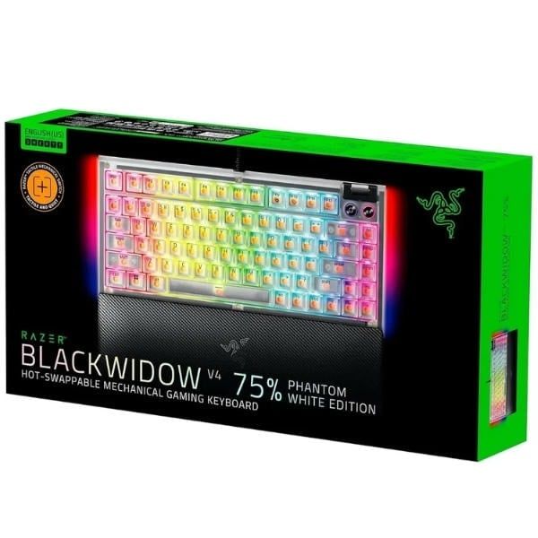  Bàn phím cơ Razer BlackWidow V4 75% - Phantom White Edition 