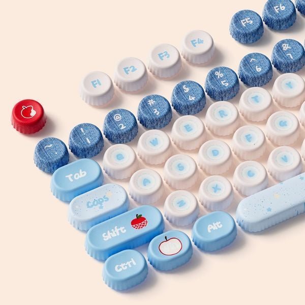  Bộ Keycap bàn phím cơ AKKO BottleCap Keycaps - Apple Wave 