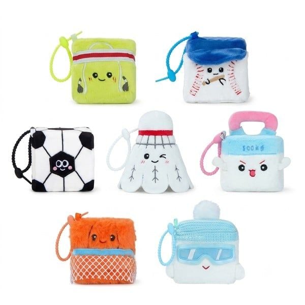 ảnh bìa vuông square thumb 1:1 thú bông vuông Squarepals Sports Collection 7cm bán ở nShop