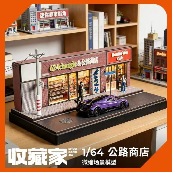  Diorama 1:64 Tiệm bách hóa bên đường SCJ82012-A 