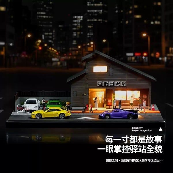  Diorama 1:64 Sân ga Nhật Bản SCJ82027-A 