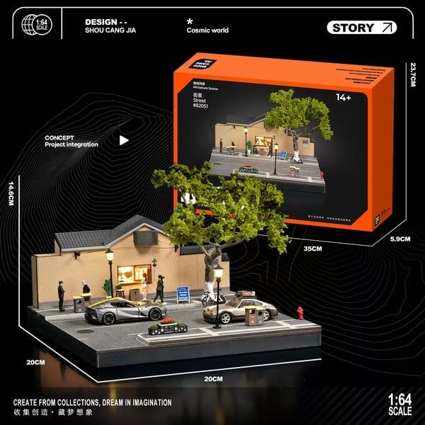  Diorama 1:64 Quán cà phê trên đường Nam Kinh SCJ82051-A 