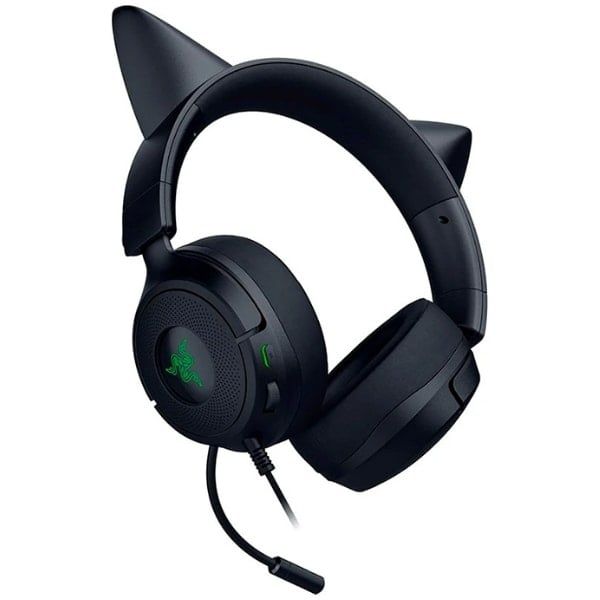 nShop bán tai nghe Razer Kraken Kitty V3 X Đen thiết kế tai mèo Kitty cute