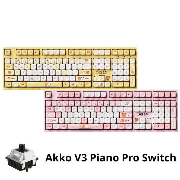 nShop bán Bàn phím cơ AKKO 5108B Plus Yier and Bubu 3 Mode chính hãng giá tốt chất lượng cao
