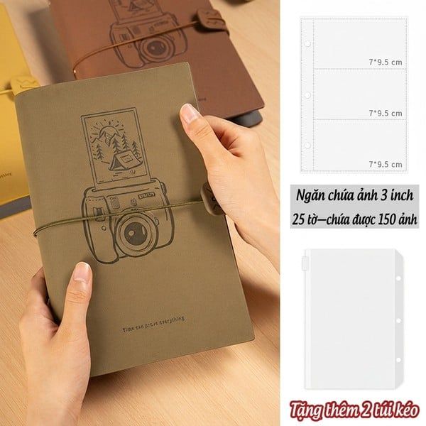  Album Ảnh Instax Mini 3 Ngăn 