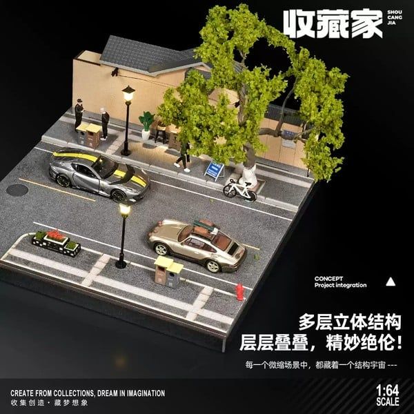  Diorama 1:64 Quán cà phê trên đường Nam Kinh SCJ82051-A 