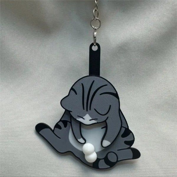  Móc khóa mô hình Mèo Nghịch Bi 