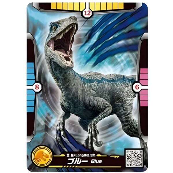  ANIA Jurassic World Khủng Long Blue Battle Card set 