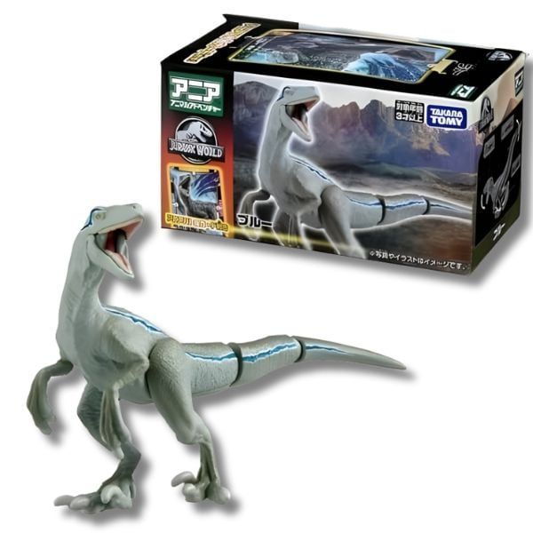 Khủng long Blue ANIA Jurassic World cùng thẻ chiến đấu