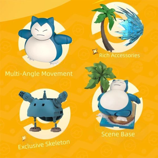  Mô Hình Blokees Pokemon Classic Ver L Snorlax 74106 
