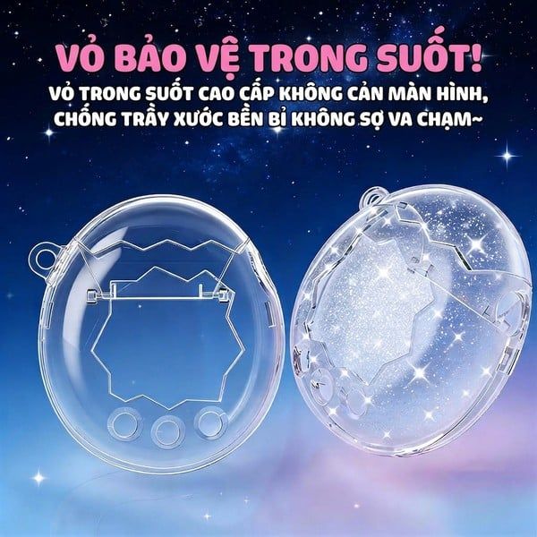  Case Bảo Vệ Tamagotchi Paradise Crystal Clear 