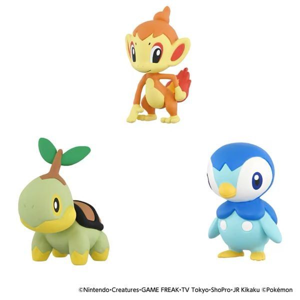  Pokemon 30th Anniversary - Moncolle Sinnoh Starter Set 