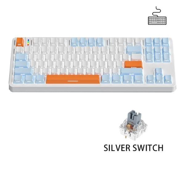  Bàn phím cơ Zifriend G87 Hotswap Trắng Xanh Biển 