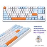  Bàn phím cơ Zifriend G87 Hotswap Trắng Xanh Biển 