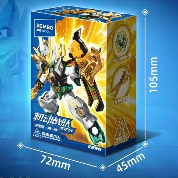 Blind Box Model Kit Sembo Block 900040 Hộp Mù Iron Saga F6