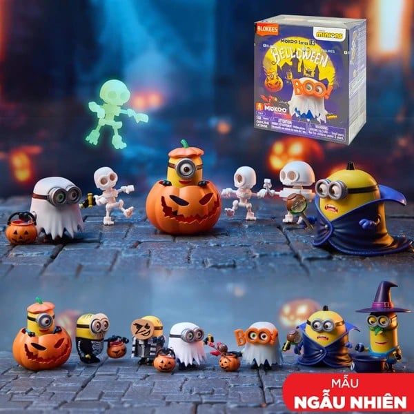 nShop bán Blind box Blokees Minions Mokoo Series 03 Belloween 75663 bản quyền chính hãng