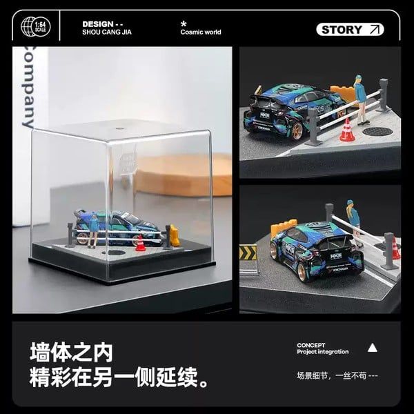  Diorama 1:64 Lan can nắp cống ven đường SCJ82014-A 
