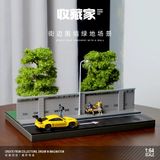  Diorama 1:64 Cảnh tường ven đường và cây xanh SCJ82032 