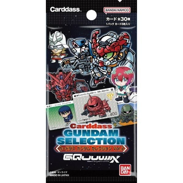 Thẻ Sưu Tập Carddass Gundam Selection Vol. 2 Gundam GQuuuuuuX Beginning Chính Hãng Bandai