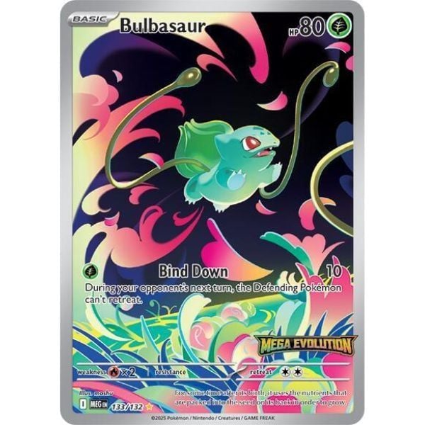nShop bán Thẻ bài Pokemon TCG Promo Bulbasaur Stamped 133/132 ME01 chính hãng the Pokemon Company