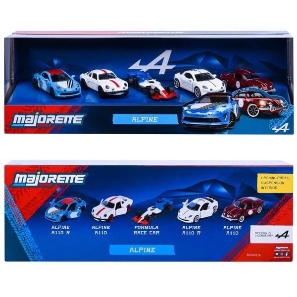 ảnh bìa vuông square thumb 1:1 Bộ 5 Xe Mô Hình MAJORETTE Alpine 5 Pieces Giftpack