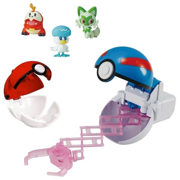  Pokemon Moncolle Poketoruze & Poke Del-Z Set of 3 Partners Sprigatito Fuecoco Quaxly 