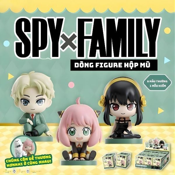 Hộp Mù Mô Hình Spy x Family Play House Sit-Sit Series Blind Box - Eaki CP03 tại nShop, sản phẩm chính hãng