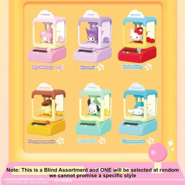  Hộp Mù mô hình chuyển động Sanrio characters Wobble Doll Machine Moetch MT13 