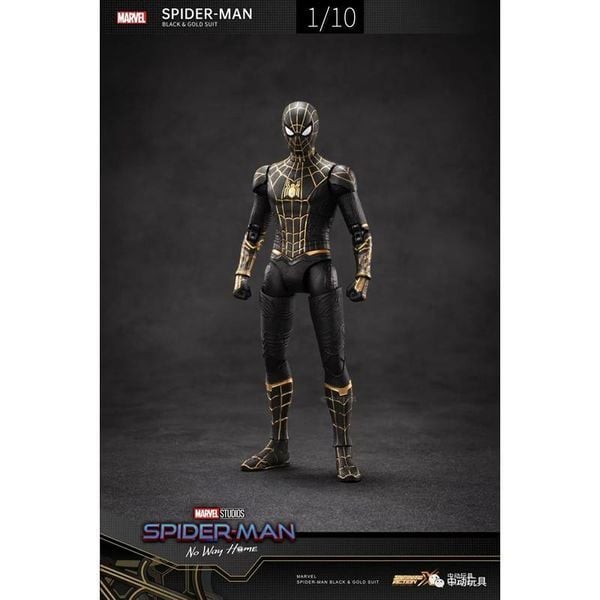  Mô hình Marvel - Spiderman - Black Gold Suit - ZD Toys - ZM76 